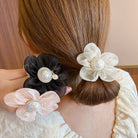 シュシュ レディースお花ヘアアクセサリー