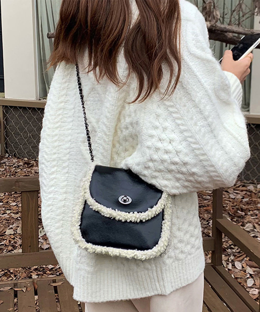 ミニショルダーバッグ チェーンショルダー ブラック