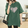 半袖Tシャツレディース 夏 ロゴ 韓国風 グリーン
