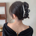 ヘアクリップ 大きめヘアアクセサリー黒 ブラック