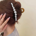 ヘアクリップ 大きめヘアアクセサリー黒 ブラウン