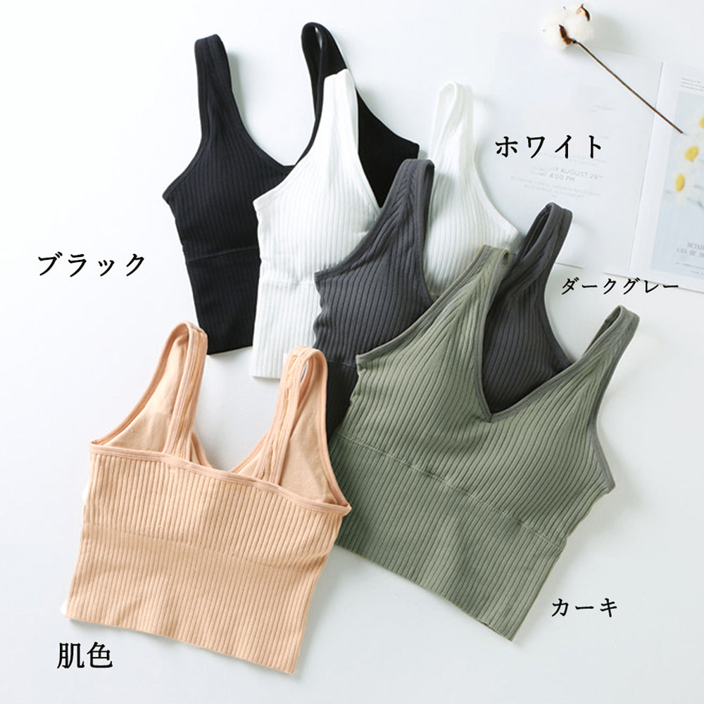 パッド付き キャミソール ストレッチ 詳細画像2