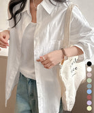 シャツレディースオーバーサイズ長袖シャツ 詳細画像1