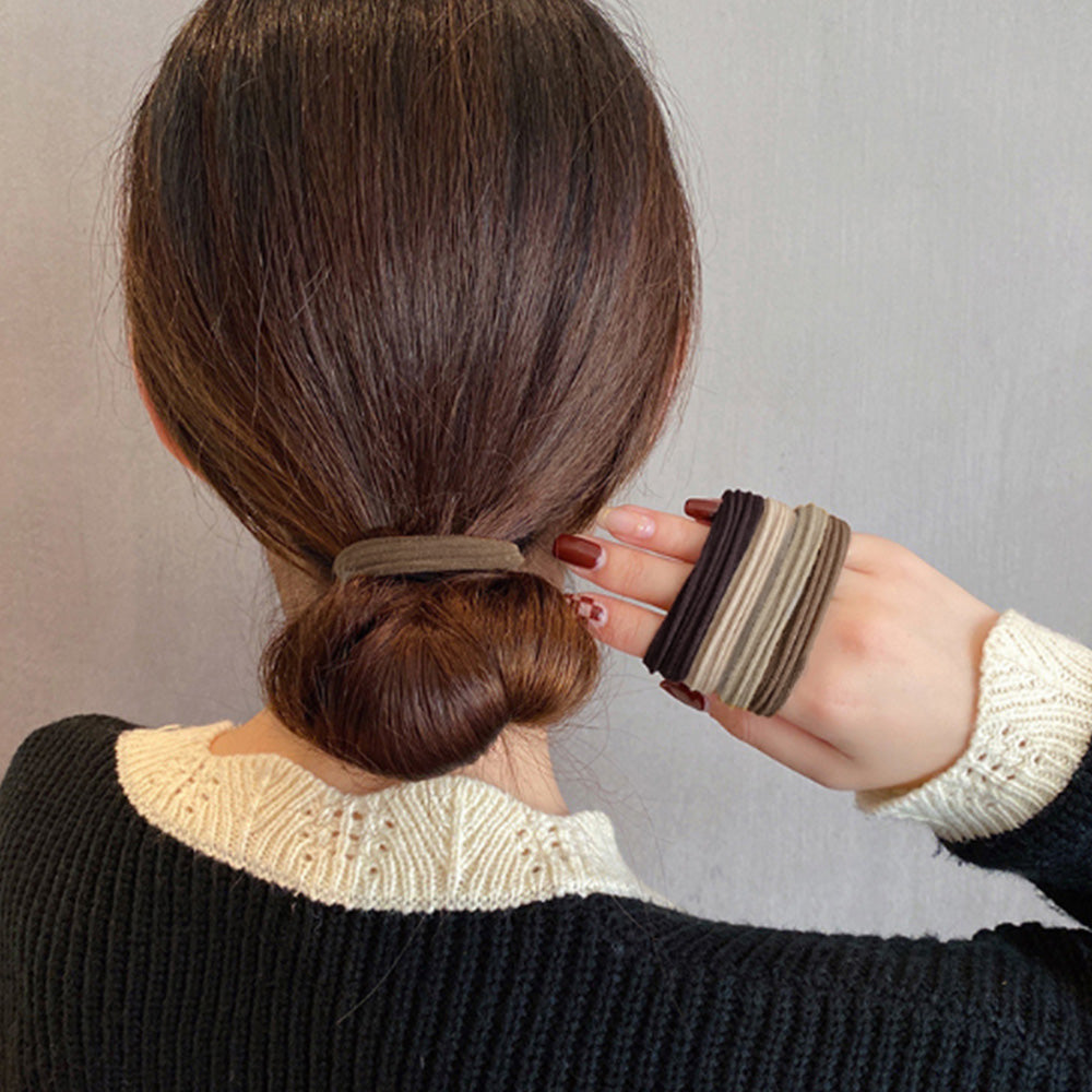 ヘアゴム8本セット 無地 リングヘアゴム 詳細画像7