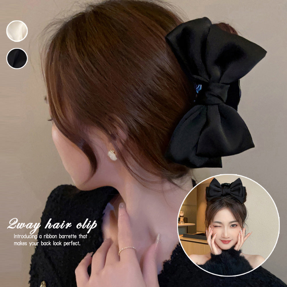 ビッグリボン ヘアクリップ レディース 詳細画像1