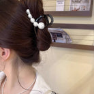 ヘアクリップ バンスクリップ パール付き