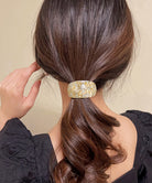 ミックスカラーカーブヘアゴムレトロお洒落