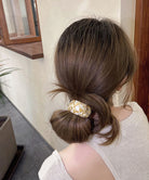 ミックスカラーカーブヘアゴムレトロお洒落