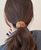 ミックスカラーカーブヘアゴムレトロお洒落