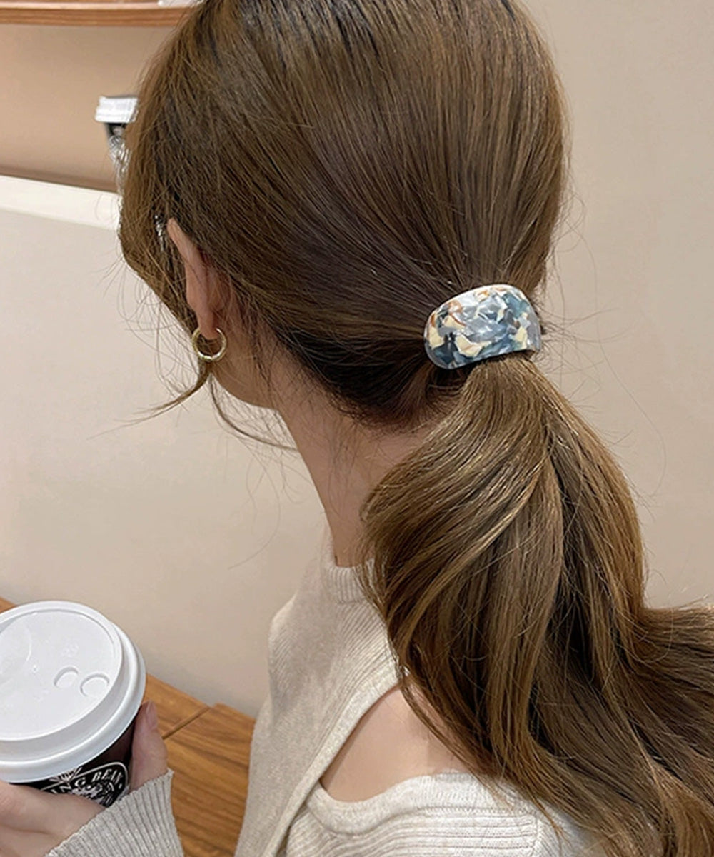 ミックスカラーカーブヘアゴムレトロお洒落 詳細画像13