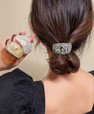 ミックスカラーカーブヘアゴムレトロお洒落