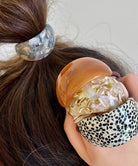 ミックスカラーカーブヘアゴムレトロお洒落