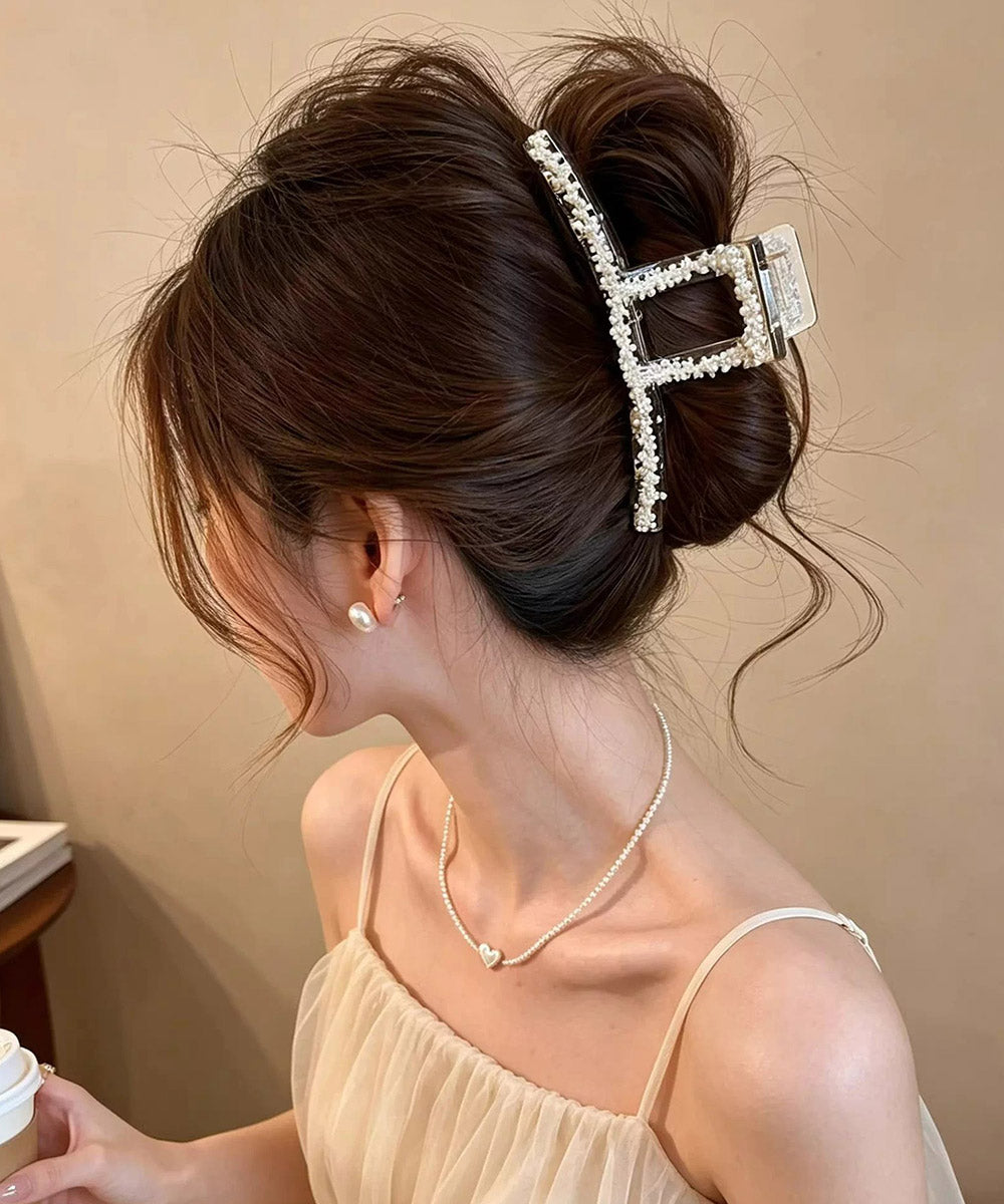 韓国風バンスクリップ クリアヘアクリップ 詳細画像7