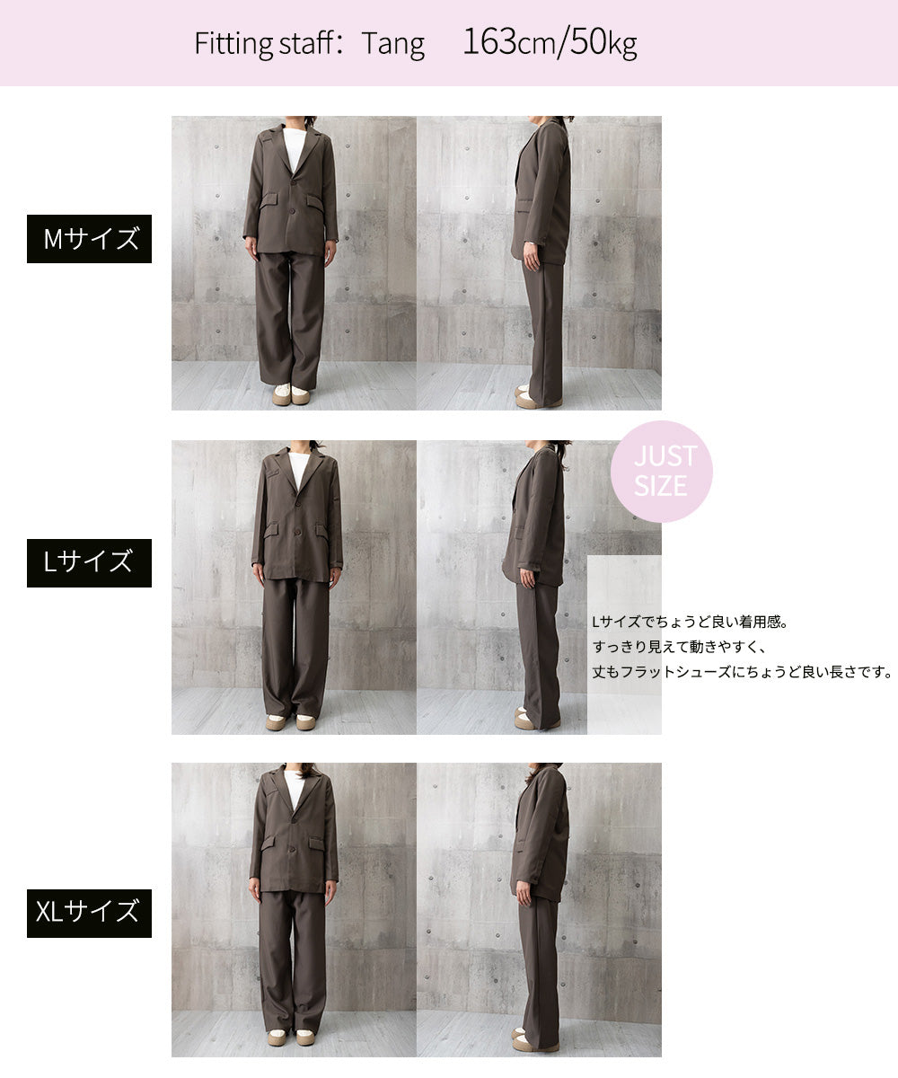 パンツスーツセット テーラードジャケット 詳細画像36