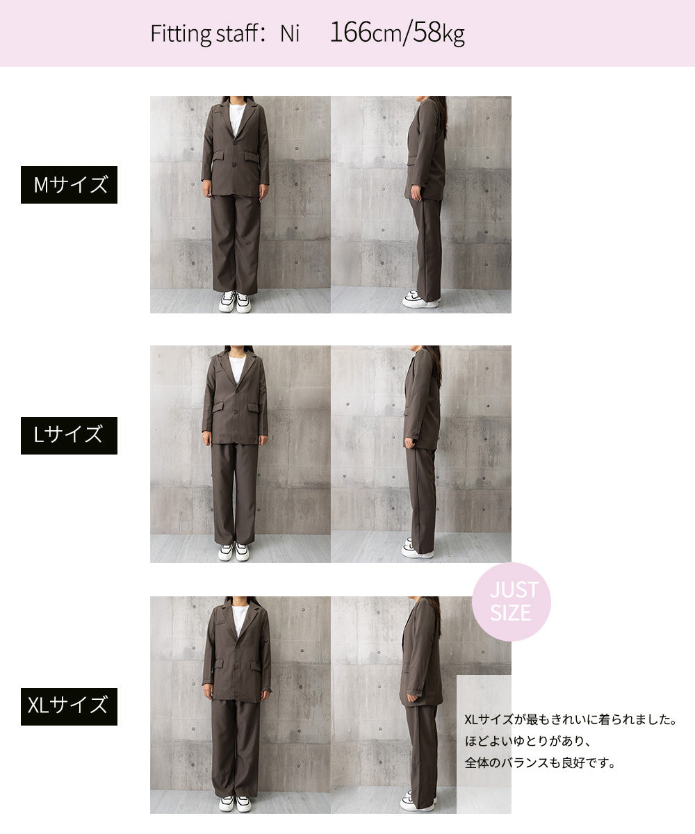 パンツスーツセット テーラードジャケット 詳細画像37
