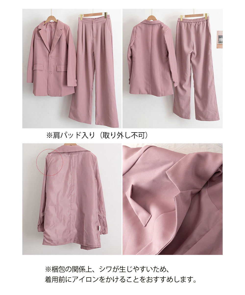 パンツスーツセット テーラードジャケット 詳細画像46