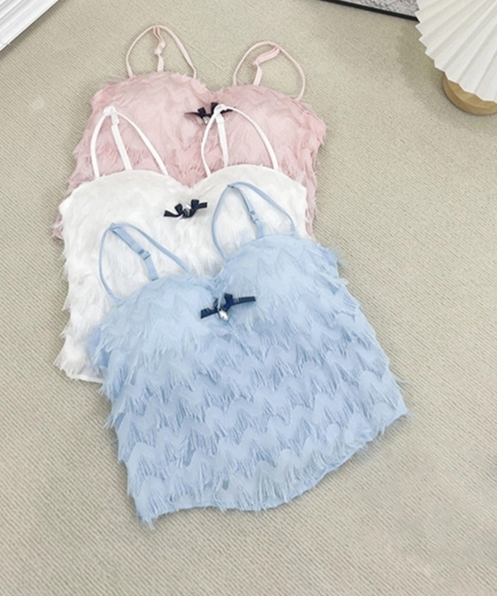 フリンジキャミソールカップ付きブラトップ 詳細画像13