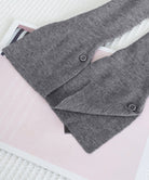 ワンショルダーニットトップス裾ボタン秋服 詳細画像22