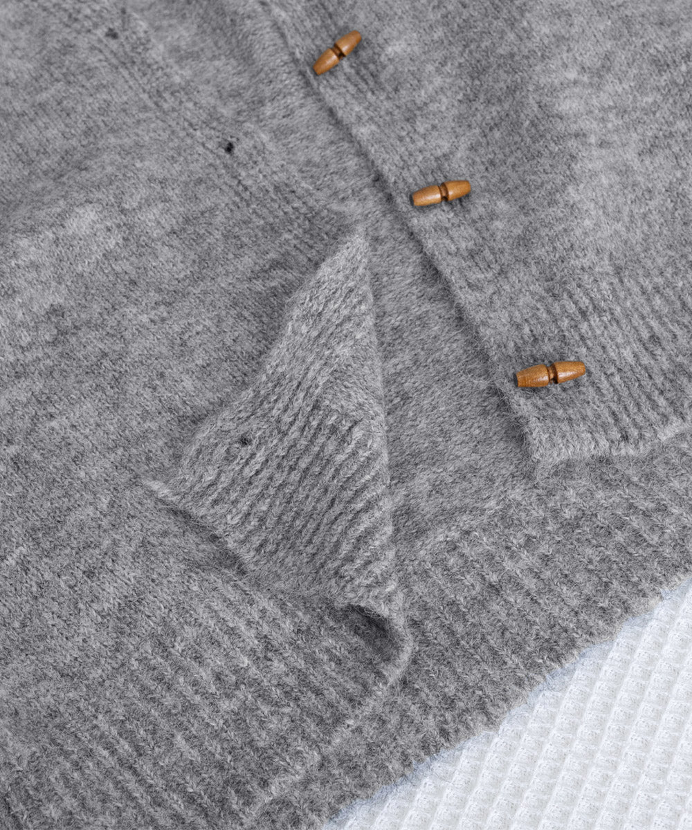 トグルボタンニットカーディガン長袖秋冬服 詳細画像21