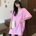 ロングtシャツ レディースビッグtシャツ ピンク