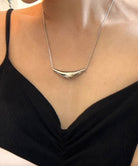 メタルネックレス スネークチェーン 上品 シルバー