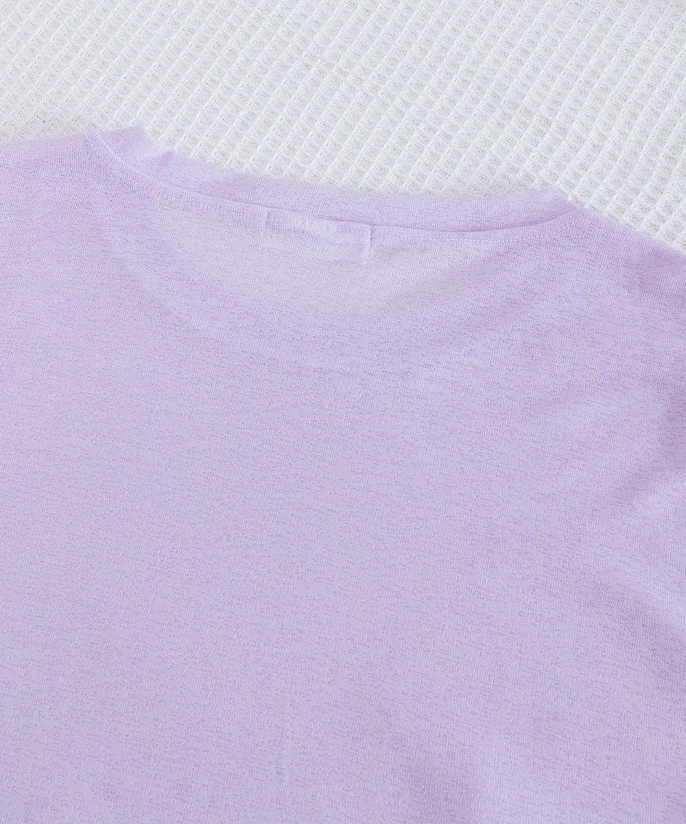 シアートップス重ね着クルーネックTシャツ 詳細画像29