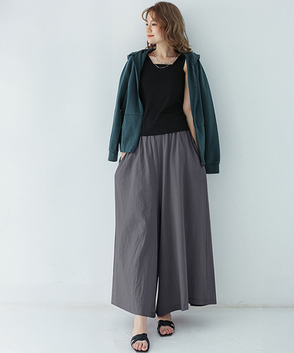 リラックスワイドパンツ キュロットパンツ