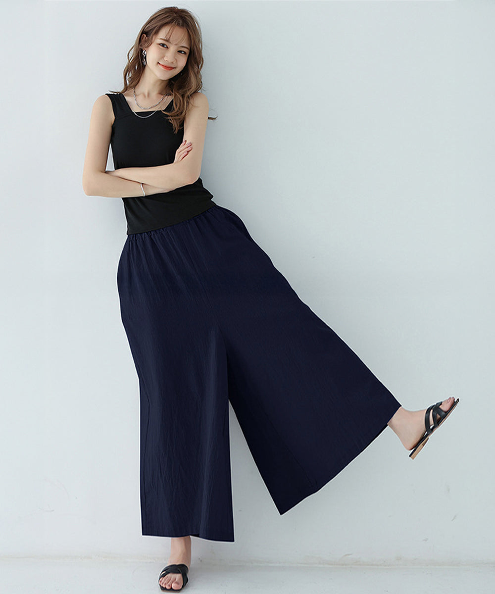 リラックスワイドパンツ キュロットパンツ