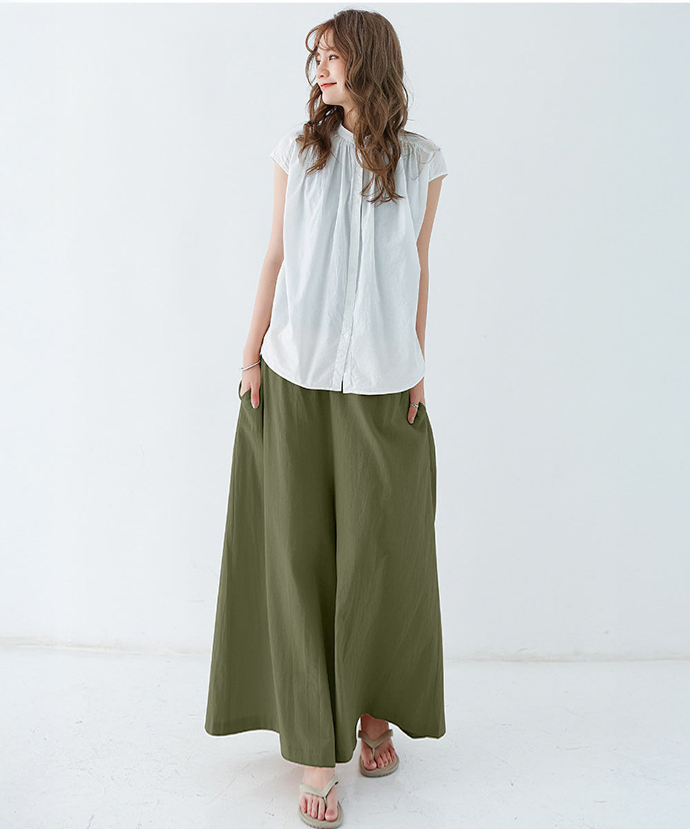 リラックスワイドパンツ キュロットパンツ