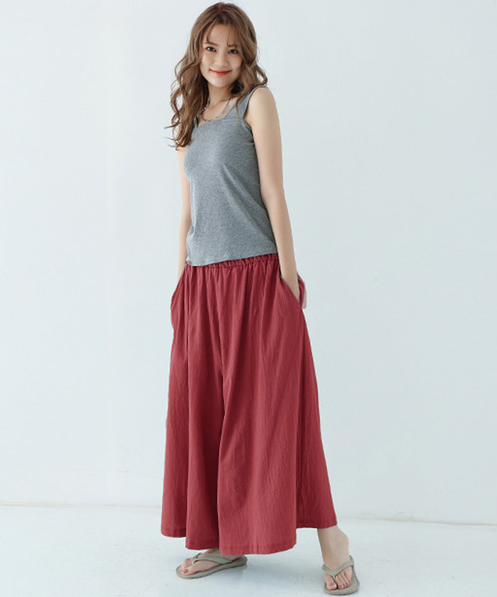 リラックスワイドパンツ キュロットパンツ