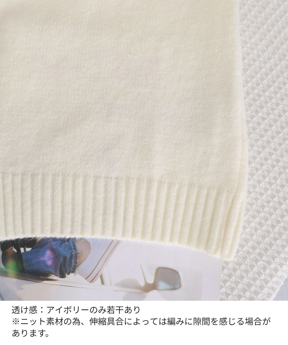 ダブルジップニットパーカーショート丈秋冬