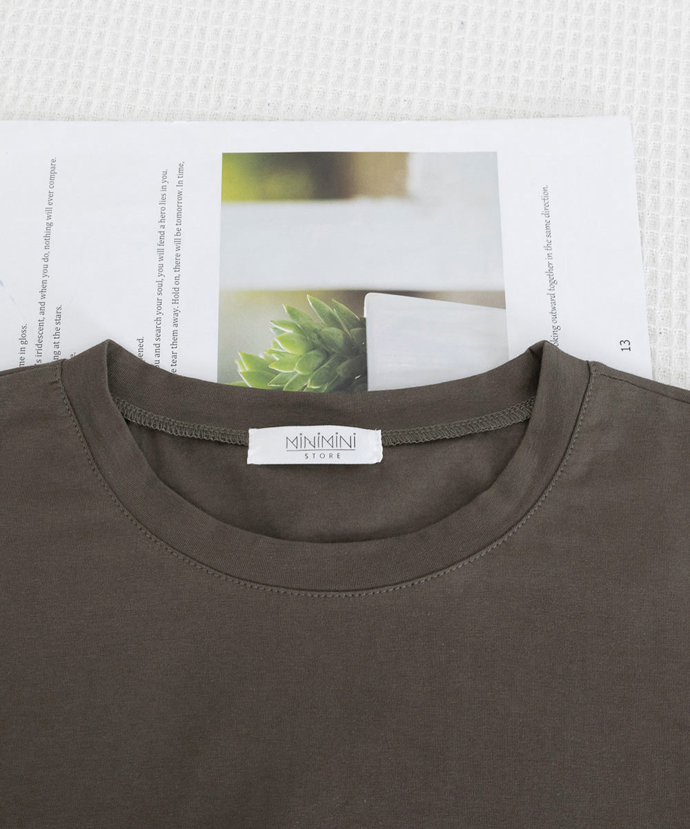 袖シアーTシャツチュール切替えカットソー 詳細画像30