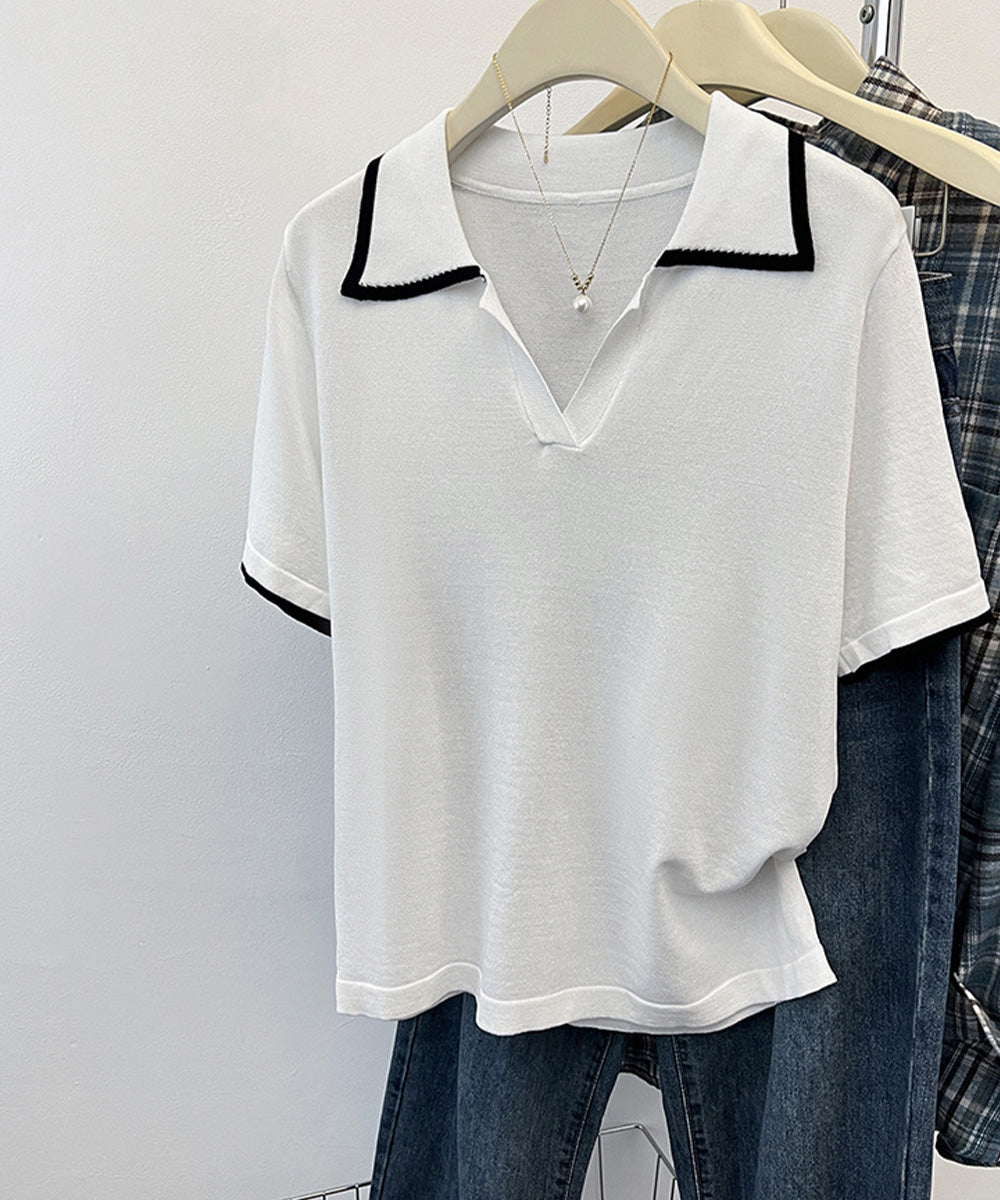 半袖 ポロシャツ レディース ニット夏服 詳細画像13