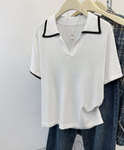 半袖 ポロシャツ レディース ニット夏服 詳細画像13