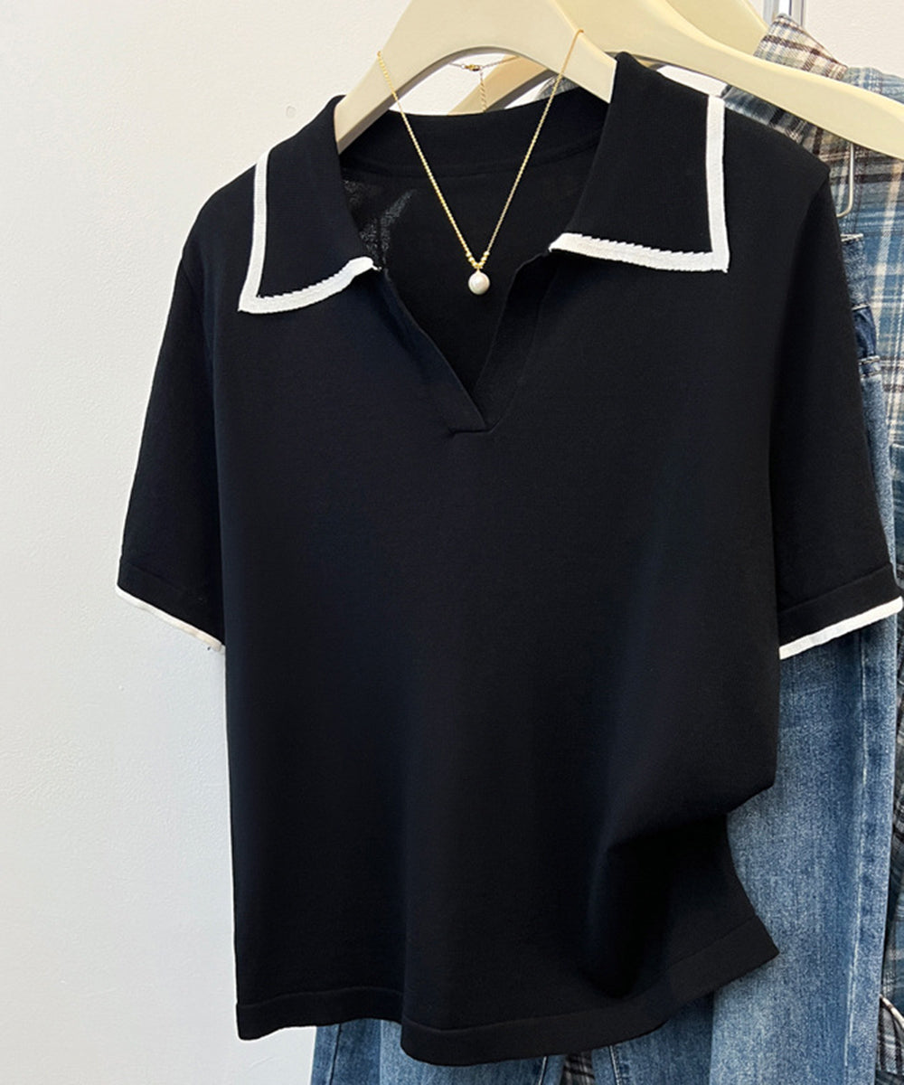 半袖 ポロシャツ レディース ニット夏服 詳細画像17