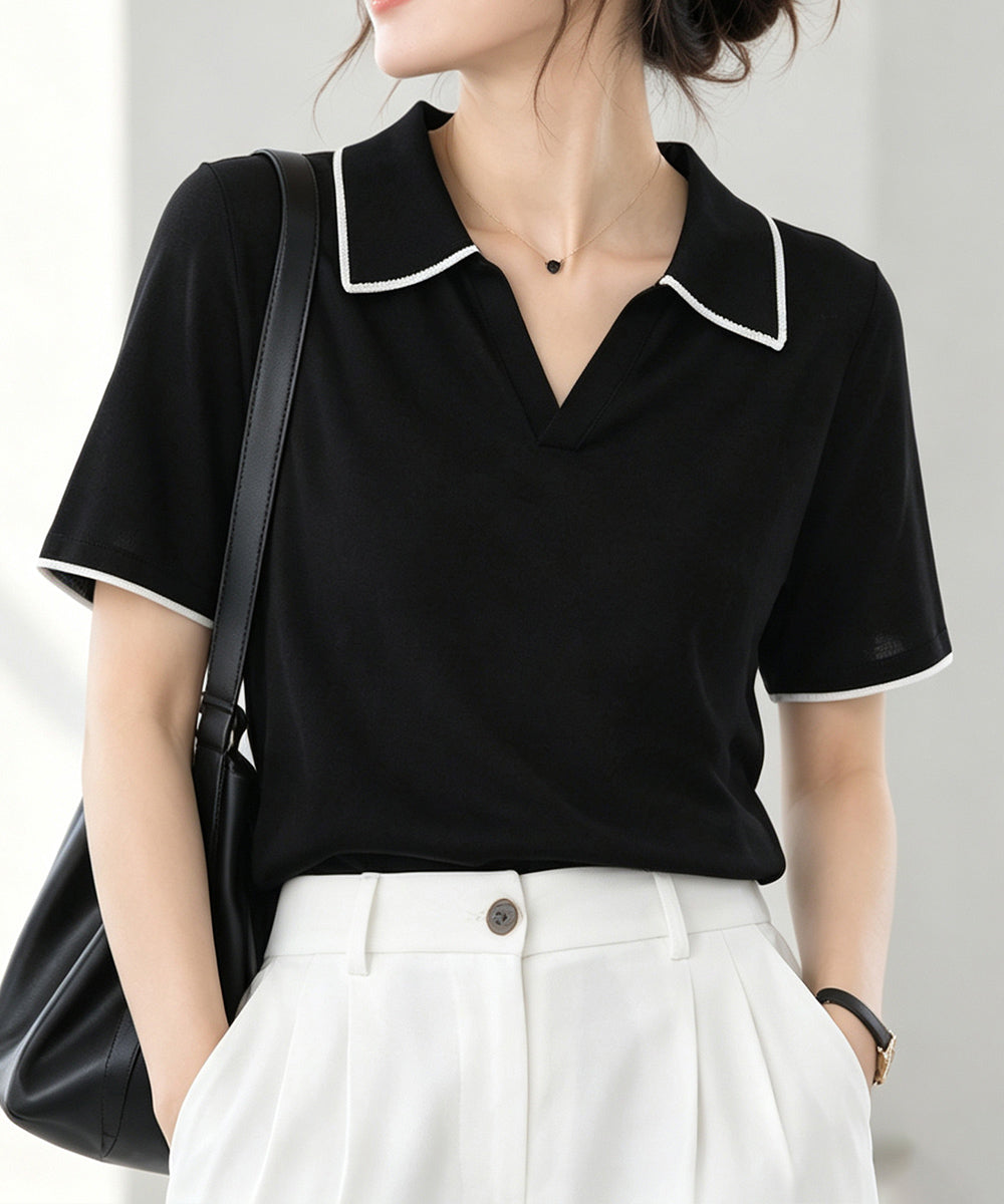 半袖 ポロシャツ レディース ニット夏服 詳細画像7