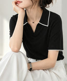 半袖 ポロシャツ レディース ニット夏服 詳細画像8