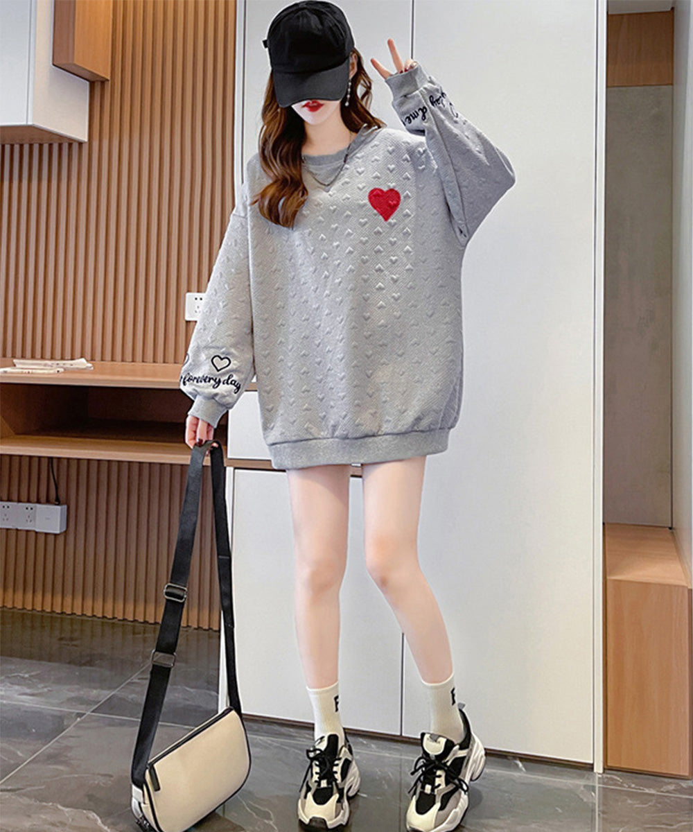 トレーナーレディーススウェットシャツ韓国 詳細画像5