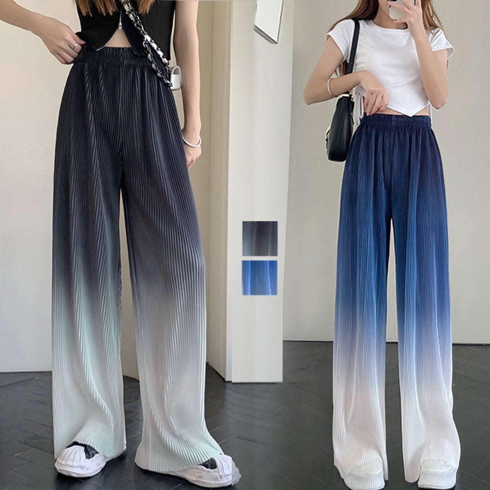 ワイドパンツ グラデーションパンツ 韓国