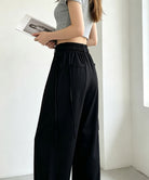 ハイウエストタックパンツワイドスラックス 詳細画像2