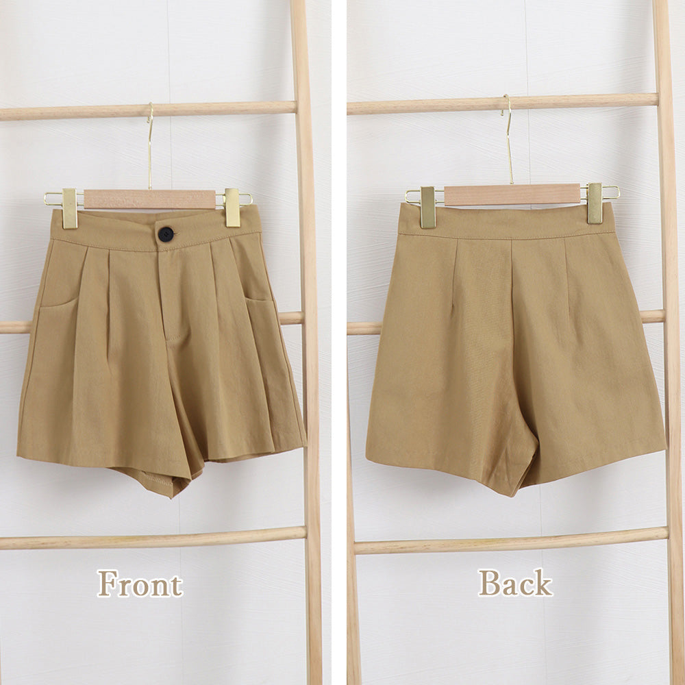 ハイウエスト ショートパンツ レディース 詳細画像3