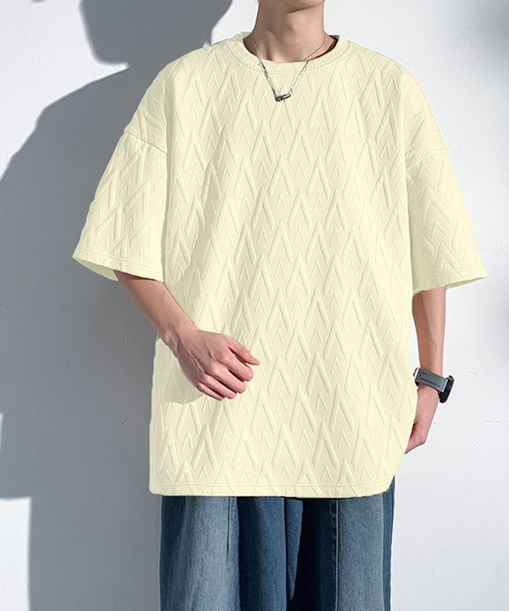 メンズ Tシャツ クルーネックスウェット クリーム