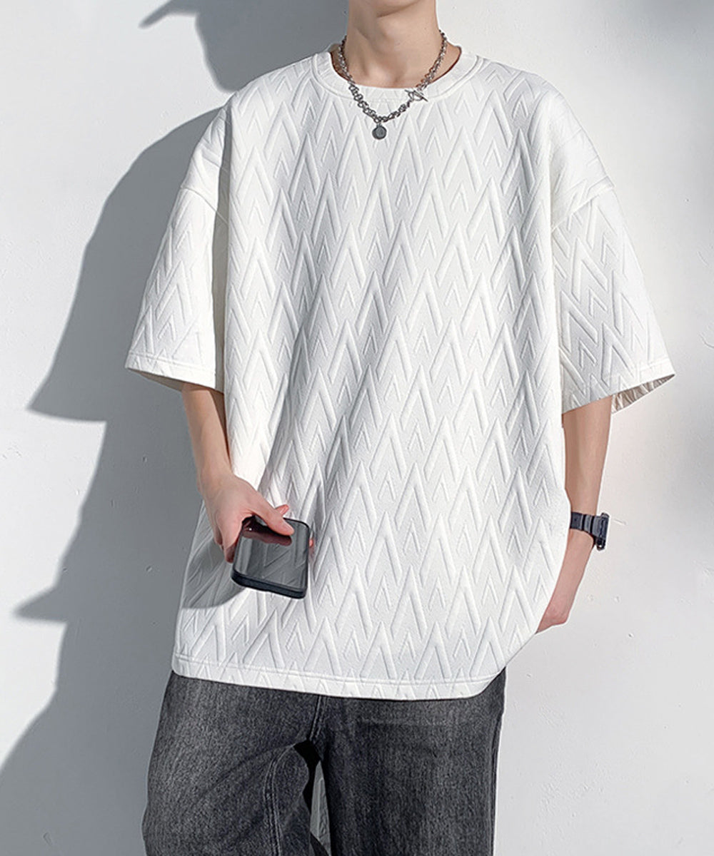 メンズ Tシャツ クルーネックスウェット ホワイト