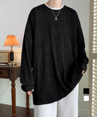 クルーネック トップス 長袖 Tシャツ