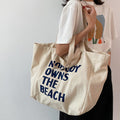 ロゴ キャンバス トートバッグ 2way アイボリー