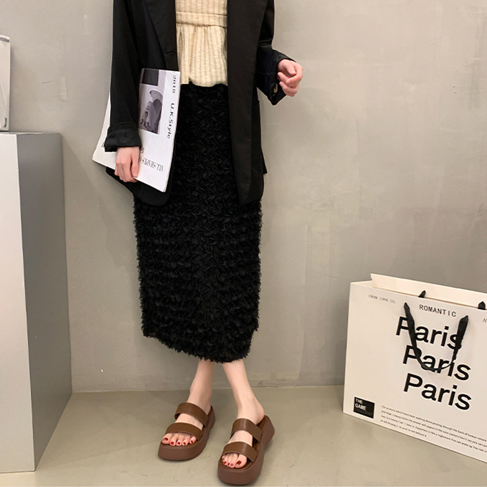 厚底サンダル ベルトフラットサンダル美脚 詳細画像17