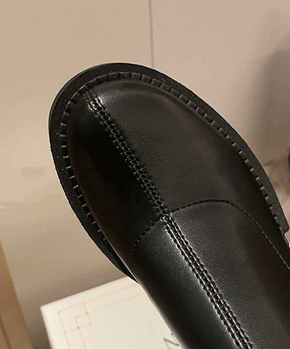 ロングブーツ 厚底 ジョッキーブーツ韓国