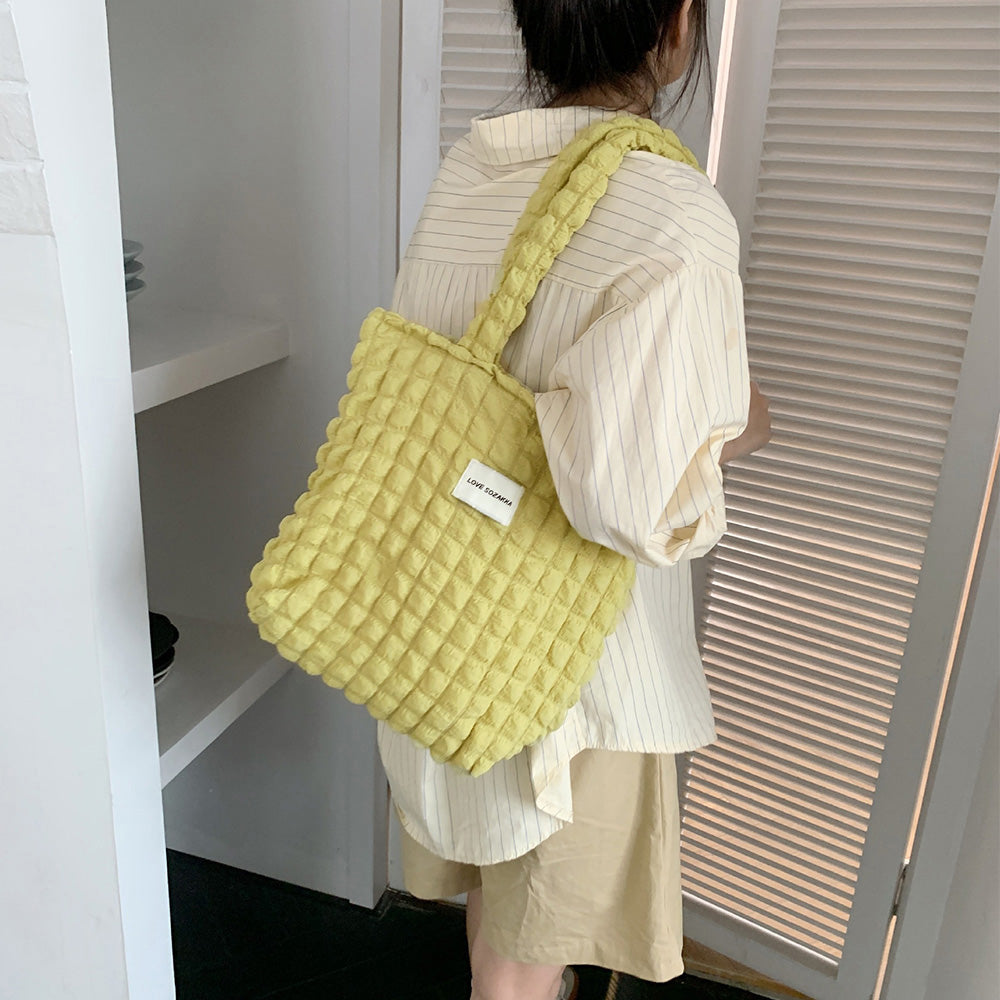 ぽこぽこトートバッグ ワッフル風バッグ 詳細画像14
