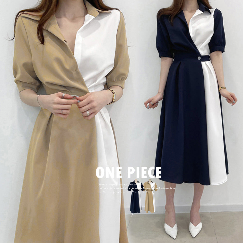 シャツワンピース ロング レディース韓国 詳細画像1