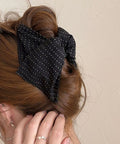 ヘアクリップ大きめアクリルバンスクリップ 可愛い ドット柄 レディース 髪飾り韓国風 上品 アクセサリー 大人っぽい ヘアアクセ フェミニンプチプラ 617XW-003